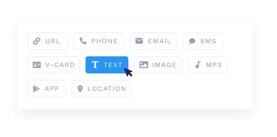 Elija el tipo de código QR