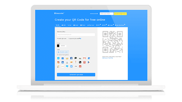 Open the QR Code generator Open the QR Code generator