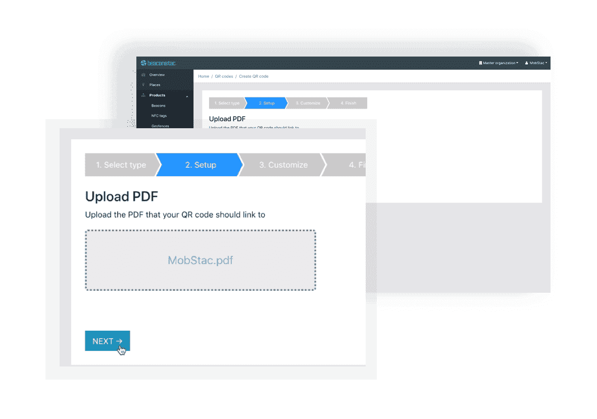 Upload PDF files