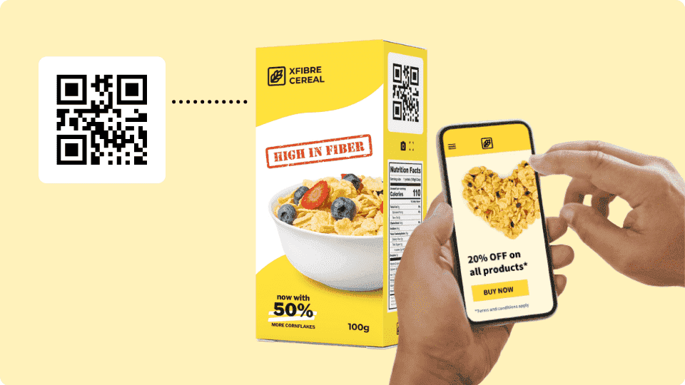 QR Codes in marketing are used to bridge the gap between the online and offline worlds