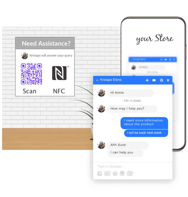 No-contact shopping experience