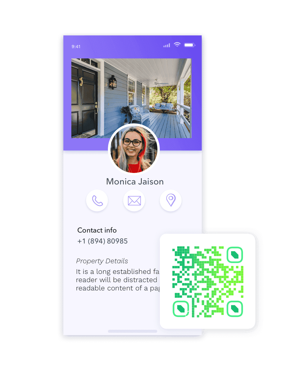vCard for real estate