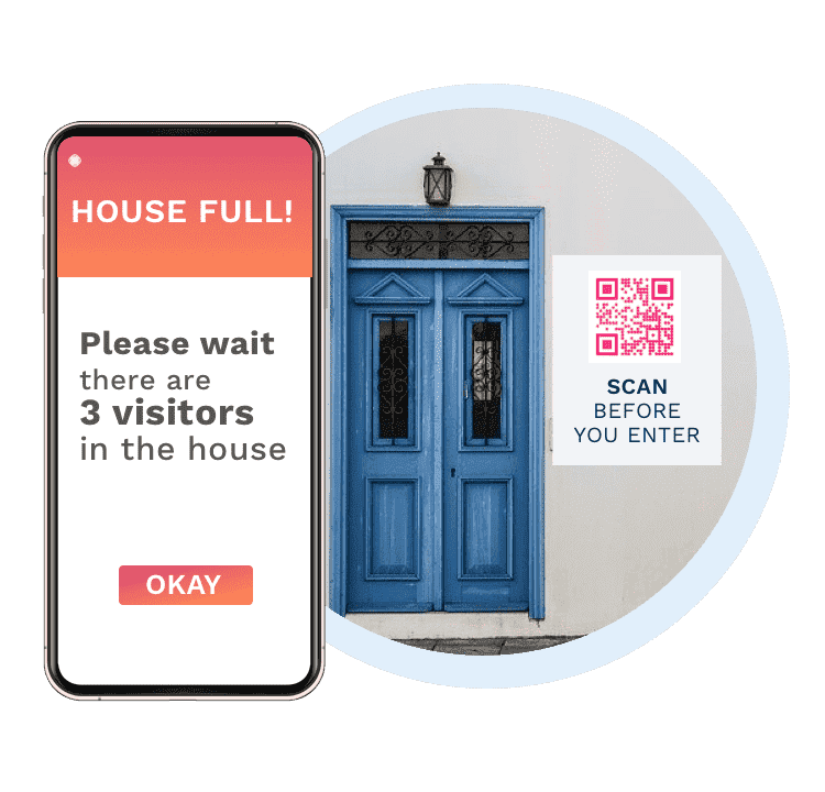 Permit authorization to a property with real estate QR Codes
