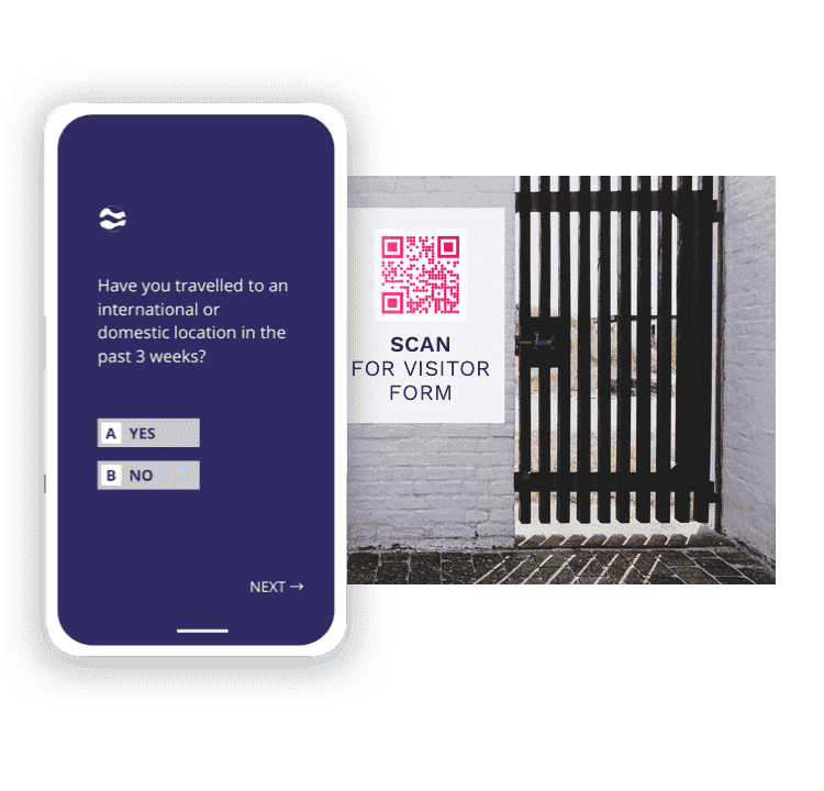 Trace health status of attendees with real estate QR Codes