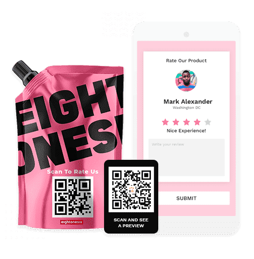 Rating feedback QR Code Rating feedback QR Code