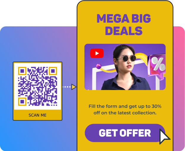 Scan qr code to visit landing page