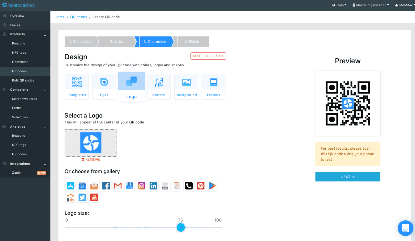 design vCard QR Code generator design vCard QR Code generator
