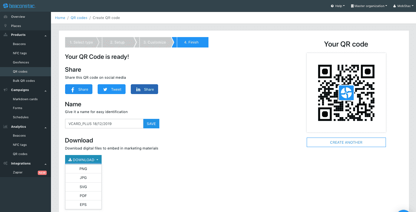 Download vCard QR Code generator Download vCard QR Code generator