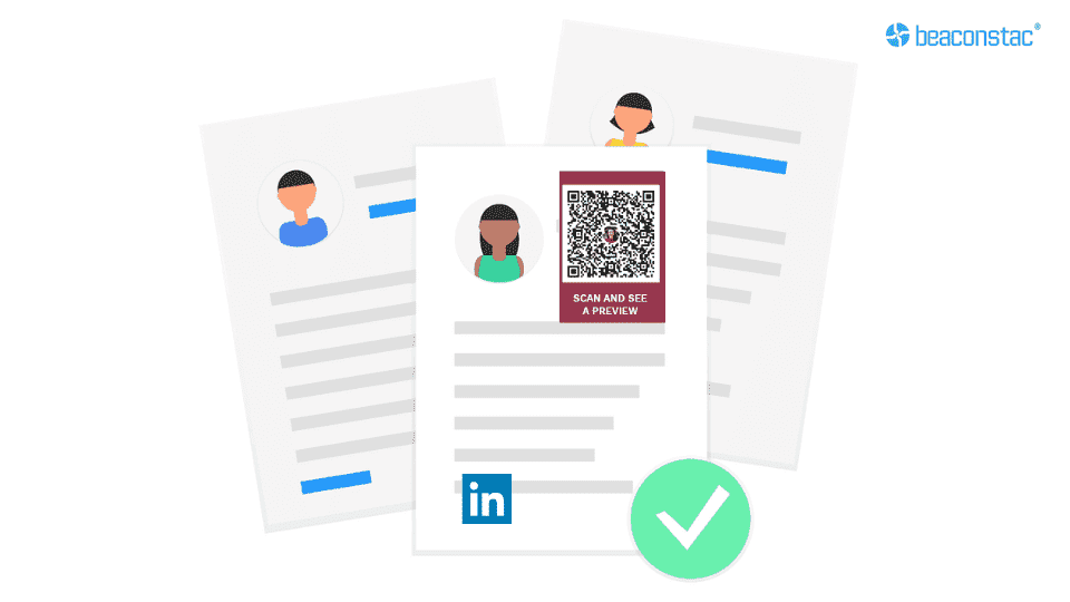 vCard QR Code on business cards vCard QR Code on business cards