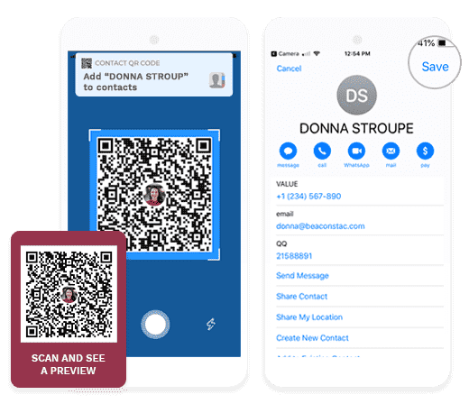 vCard QR Code vCard QR Code