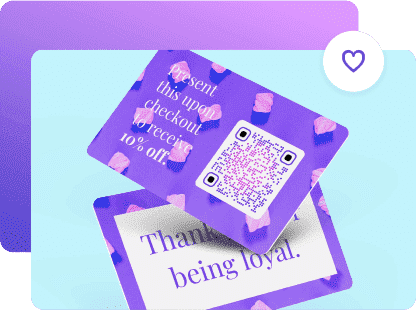 Add QR Codes on loyalty cards, product inserts or freebies to set up on-going communication